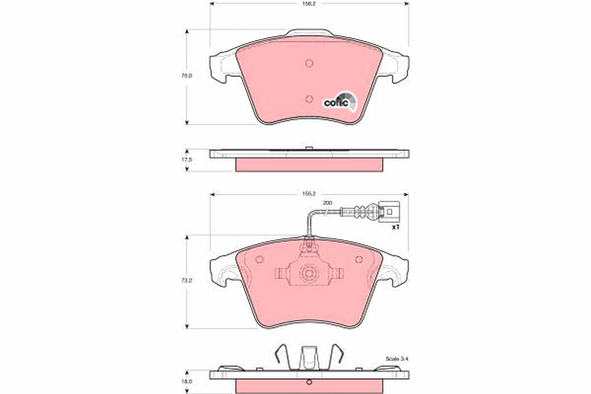 Brake Pad Set, disc brake