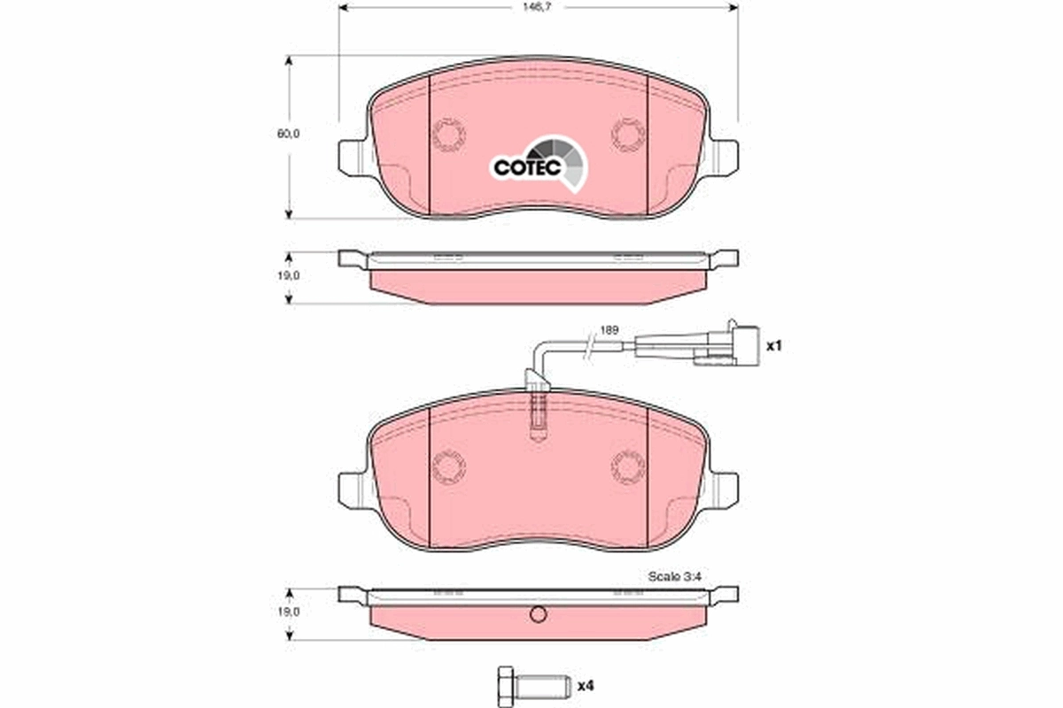 Brake Pad Set, disc brake