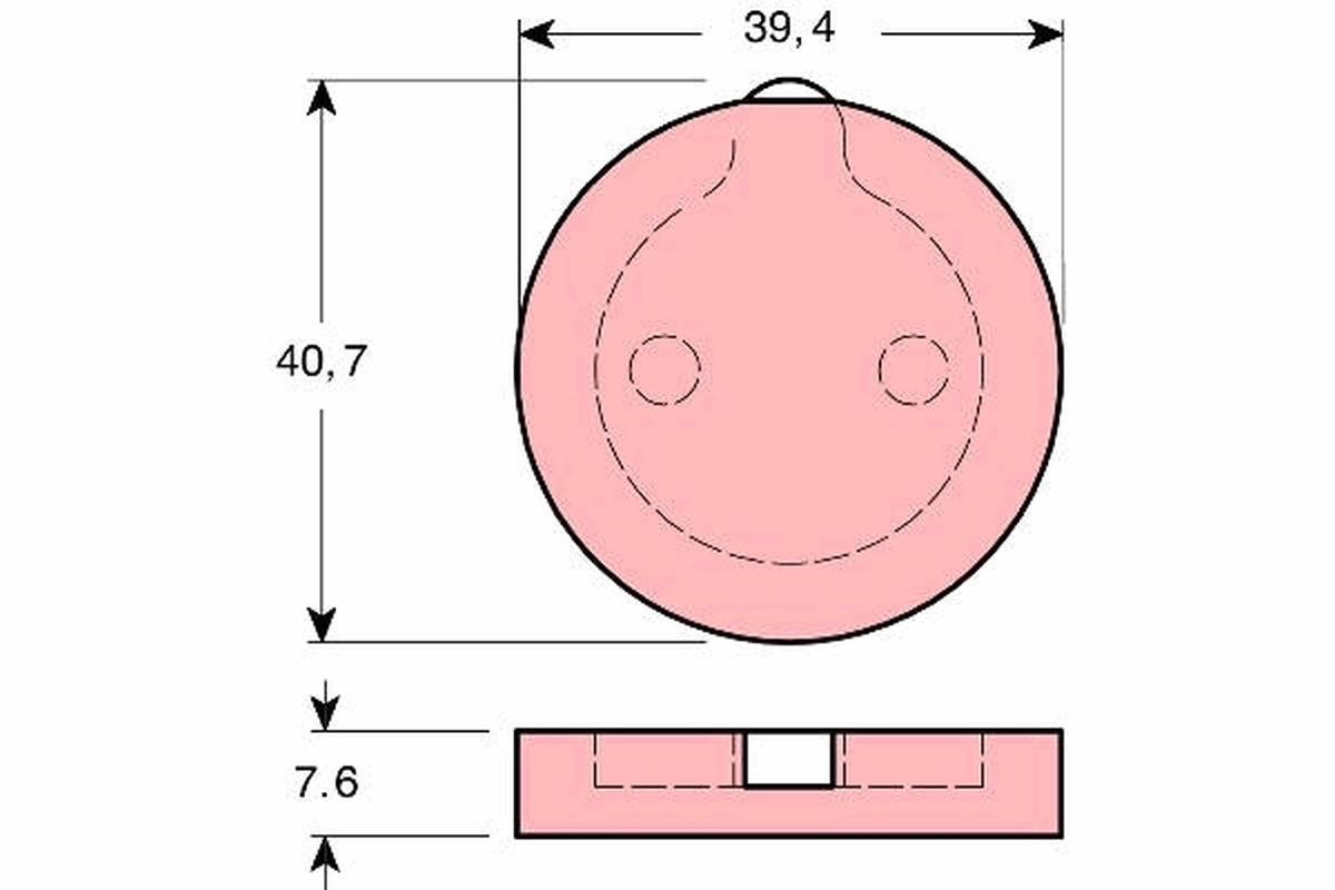 Brake Pad Set, disc parking brake