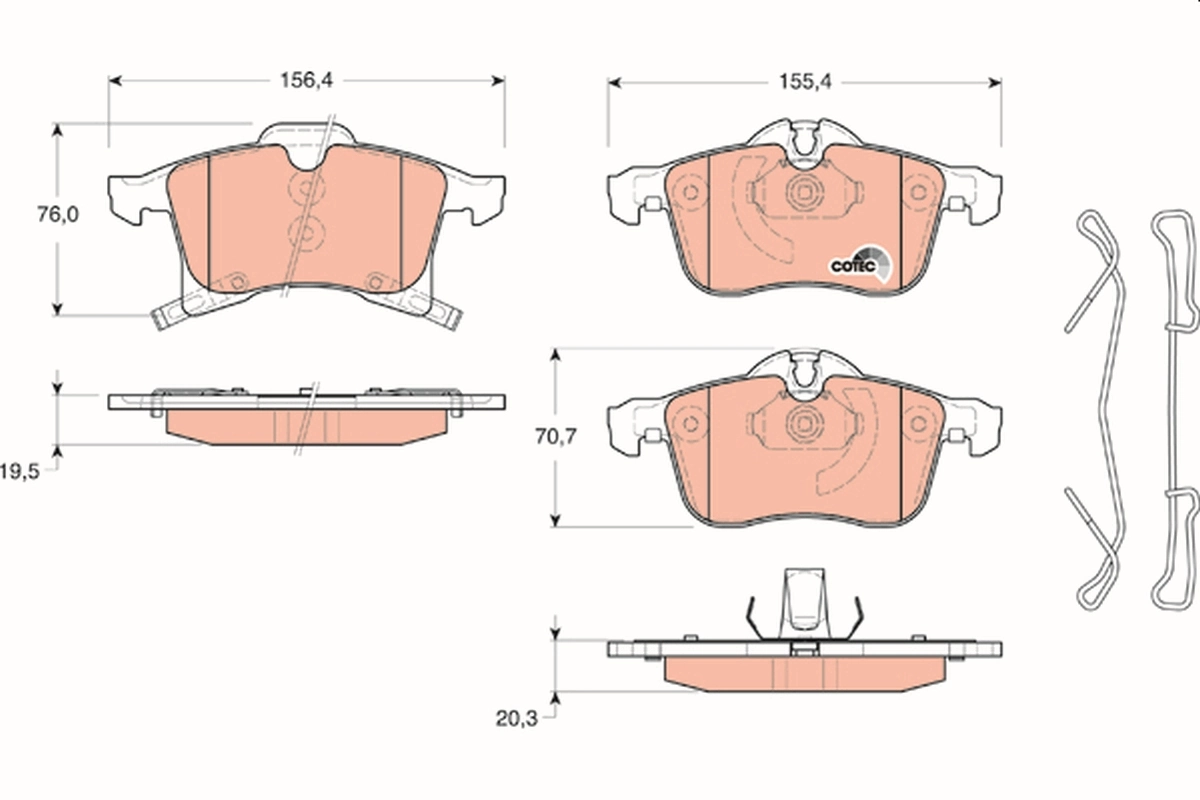 Brake Pad Set, disc brake