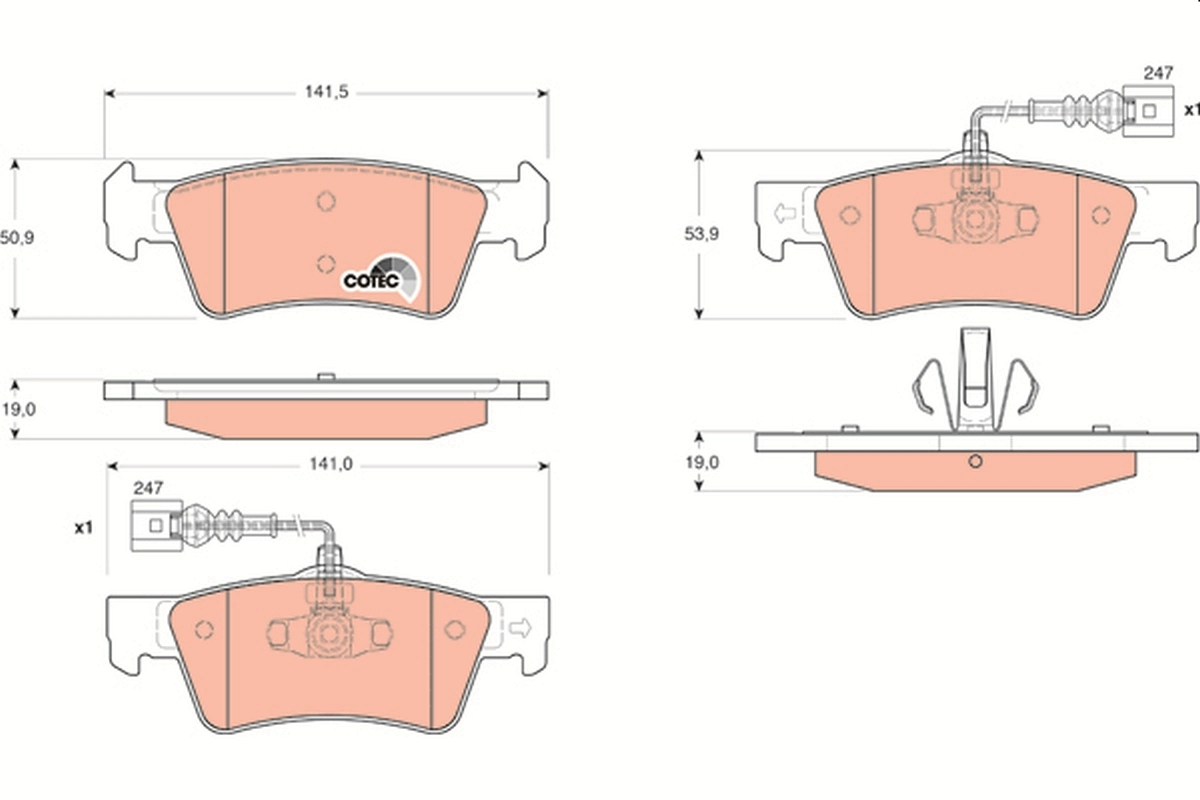 Brake Pad Set, disc brake