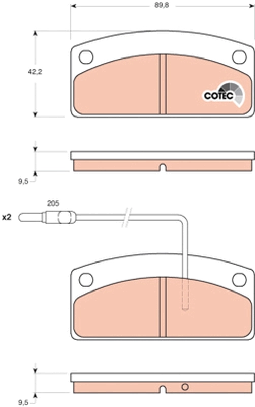 Brake Pad Set, disc brake