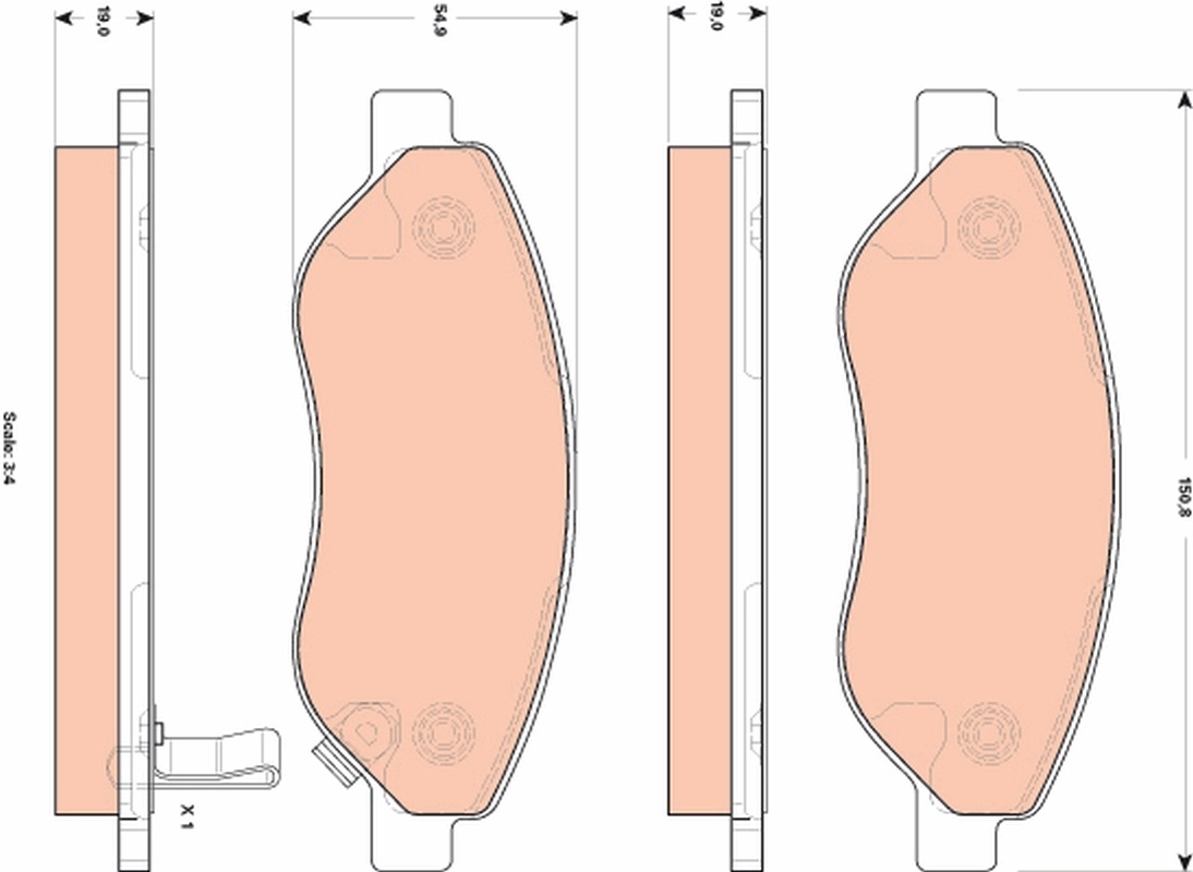 Brake Pad Set, disc brake