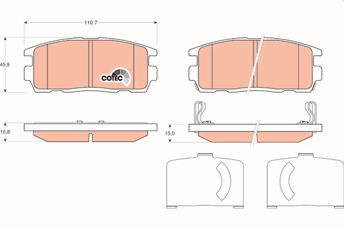 Brake Pad Set, disc brake