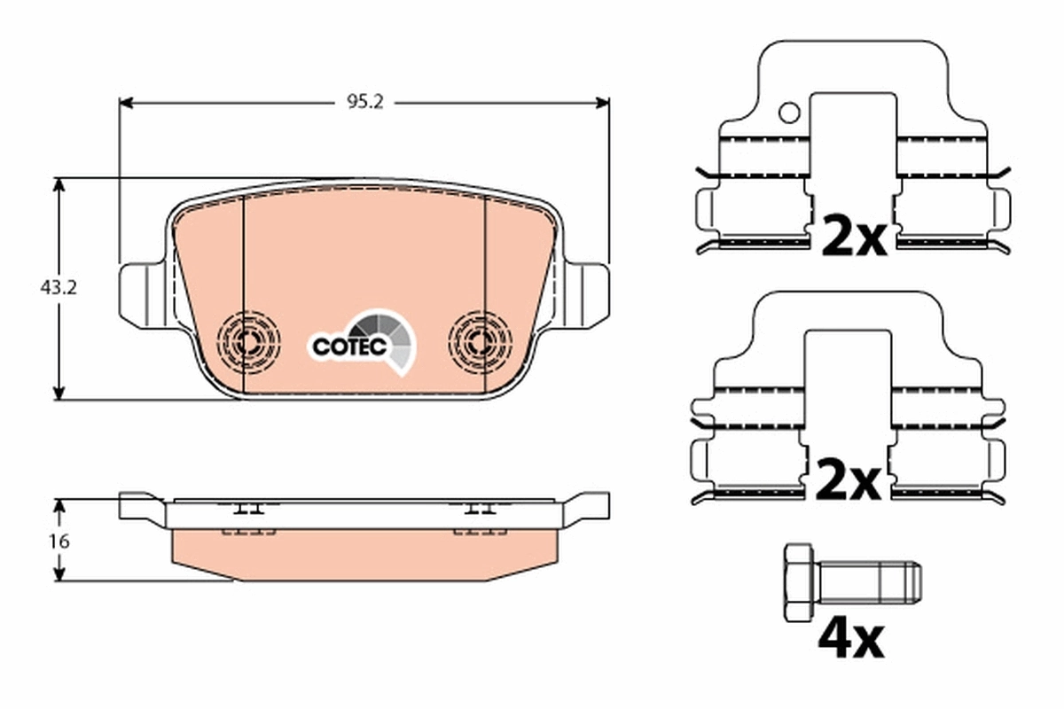 Brake Pad Set, disc brake