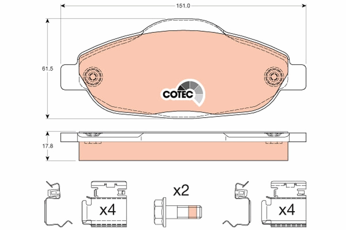 Brake Pad Set, disc brake