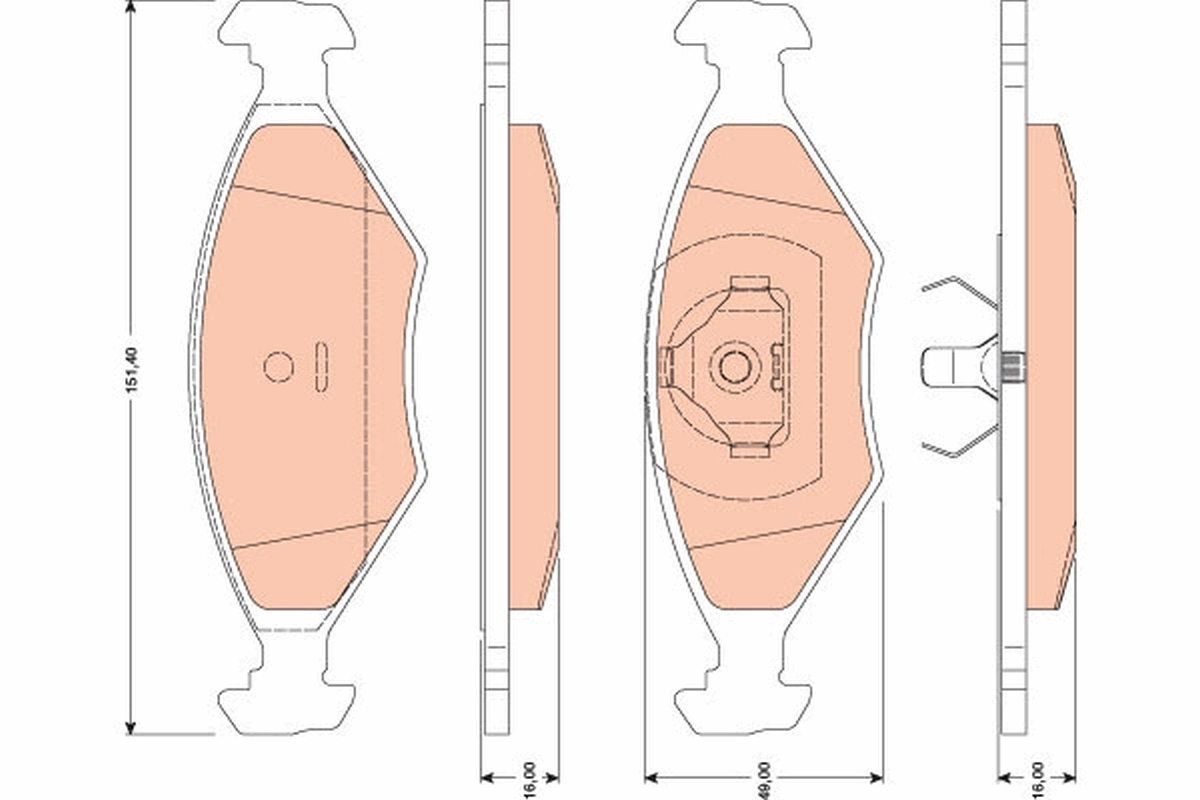 Brake Pad Set, disc brake