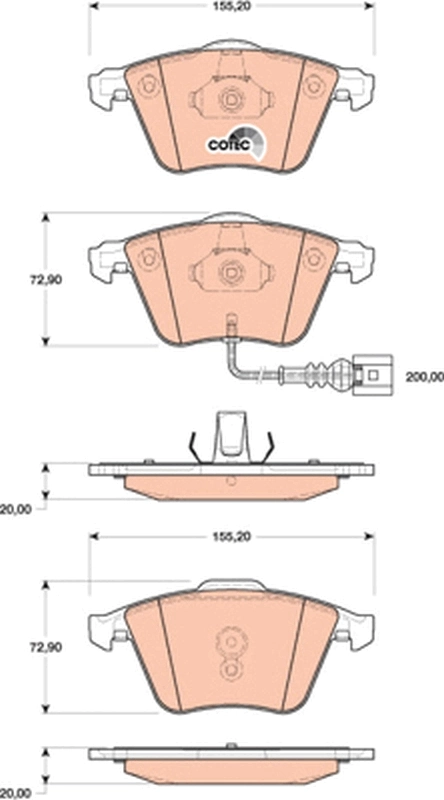 Brake Pad Set, disc brake