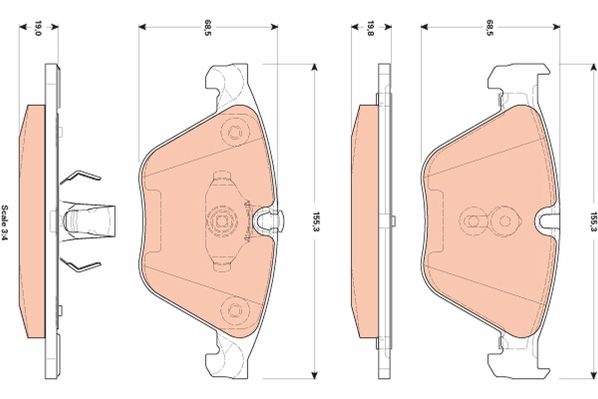 Brake Pad Set, disc brake