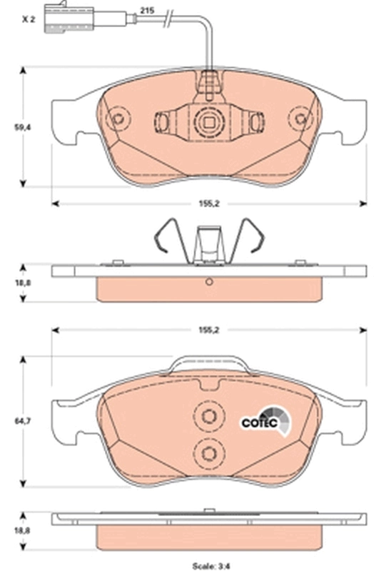 Brake Pad Set, disc brake