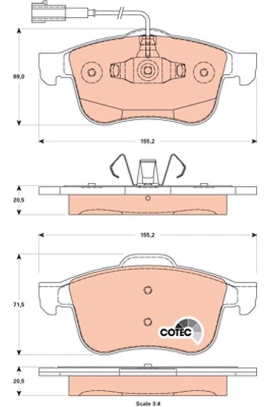 Brake Pad Set, disc brake