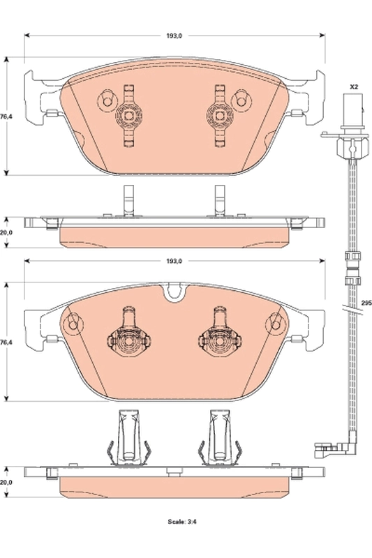 Brake Pad Set, disc brake