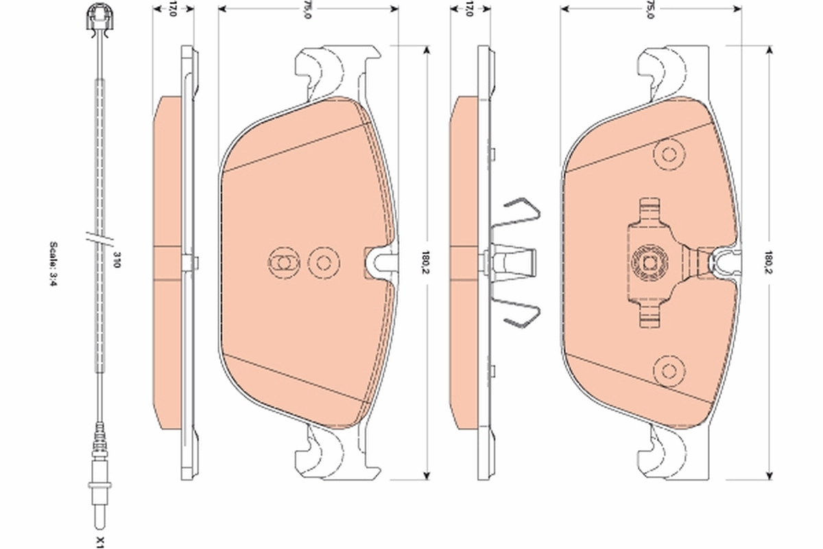 Brake Pad Set, disc brake