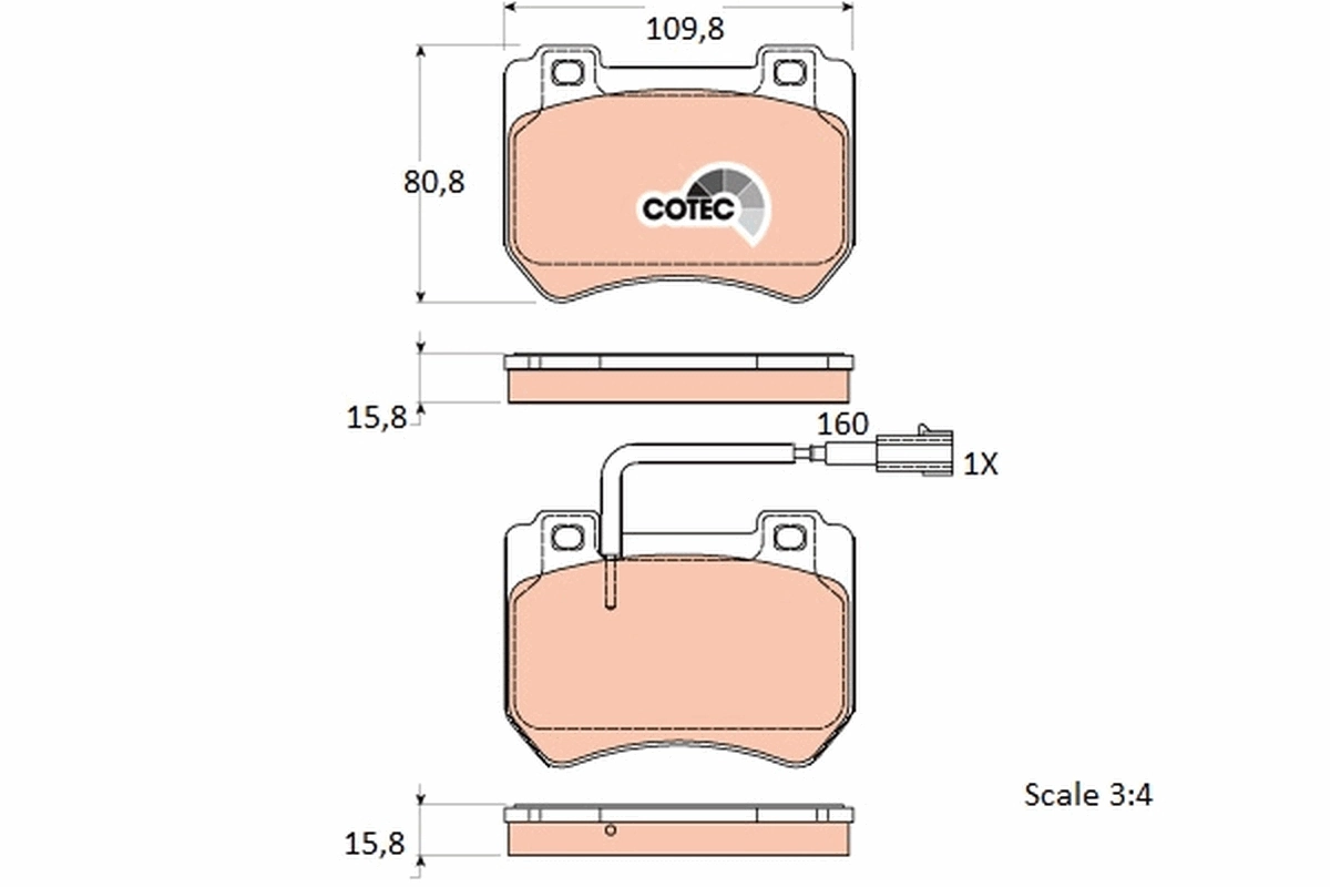 Brake Pad Set, disc brake