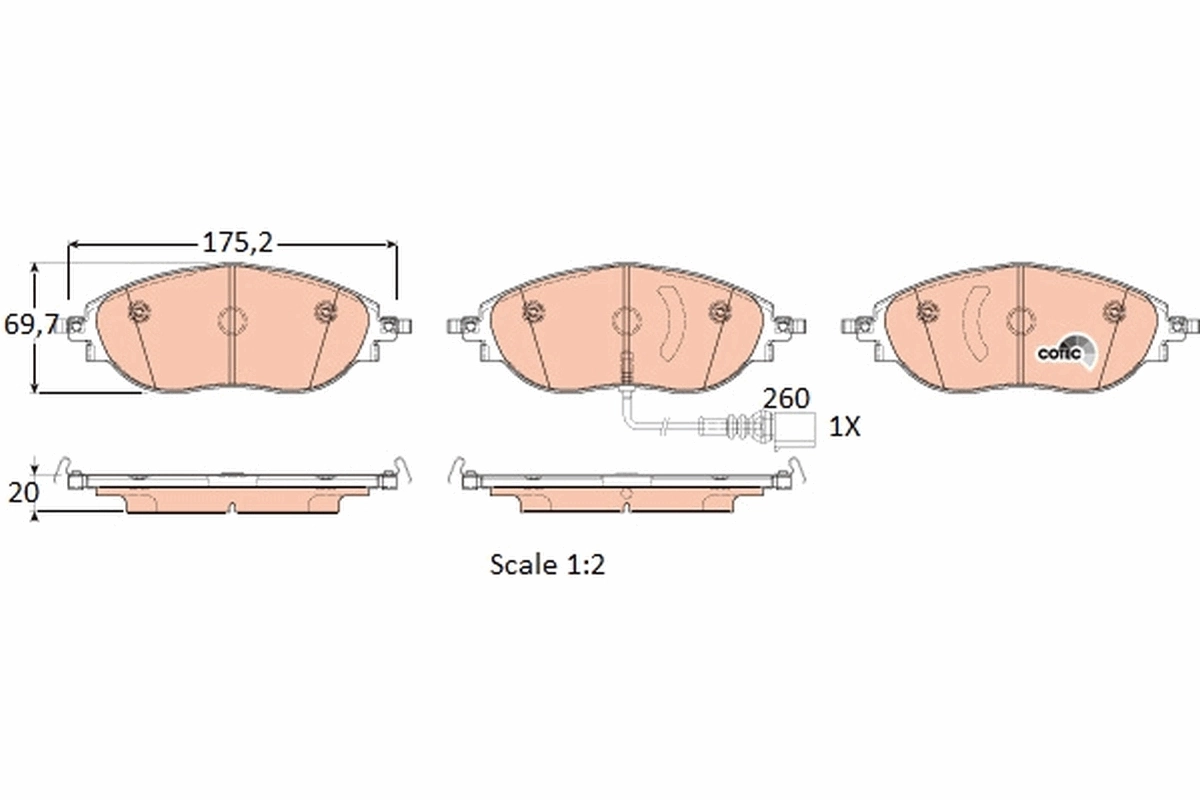 Brake Pad Set, disc brake