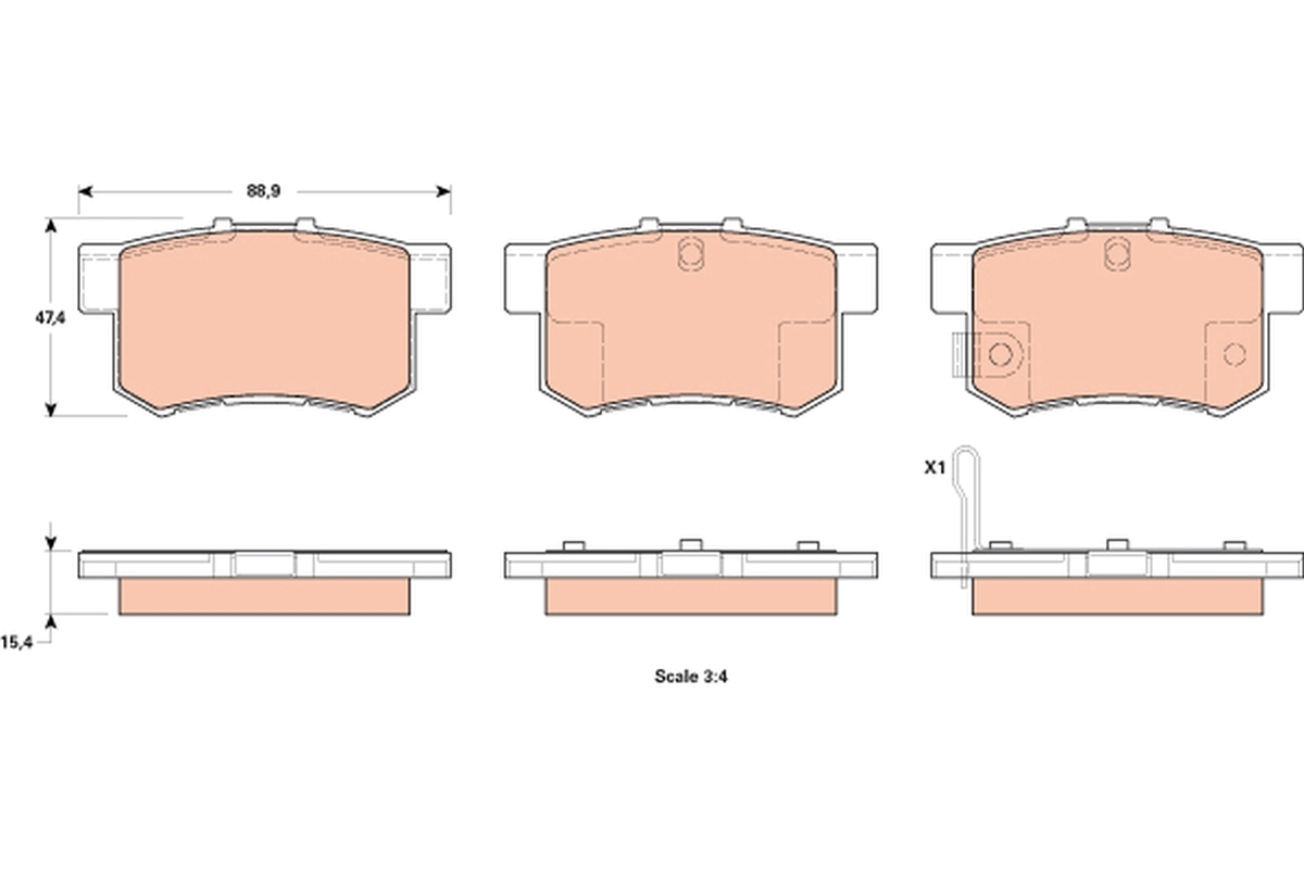 Brake Pad Set, disc brake