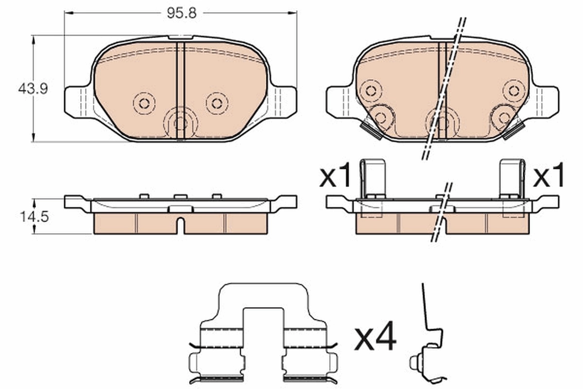 Brake Pad Set, disc brake