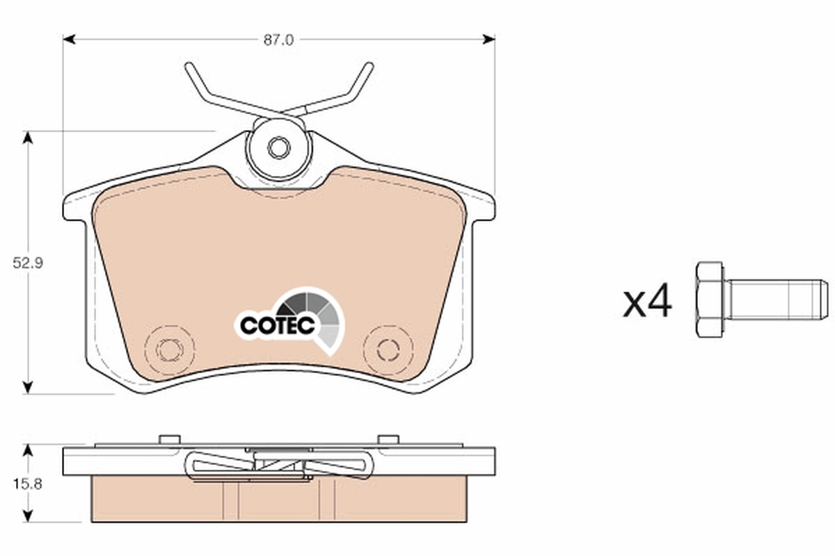 Brake Pad Set, disc brake