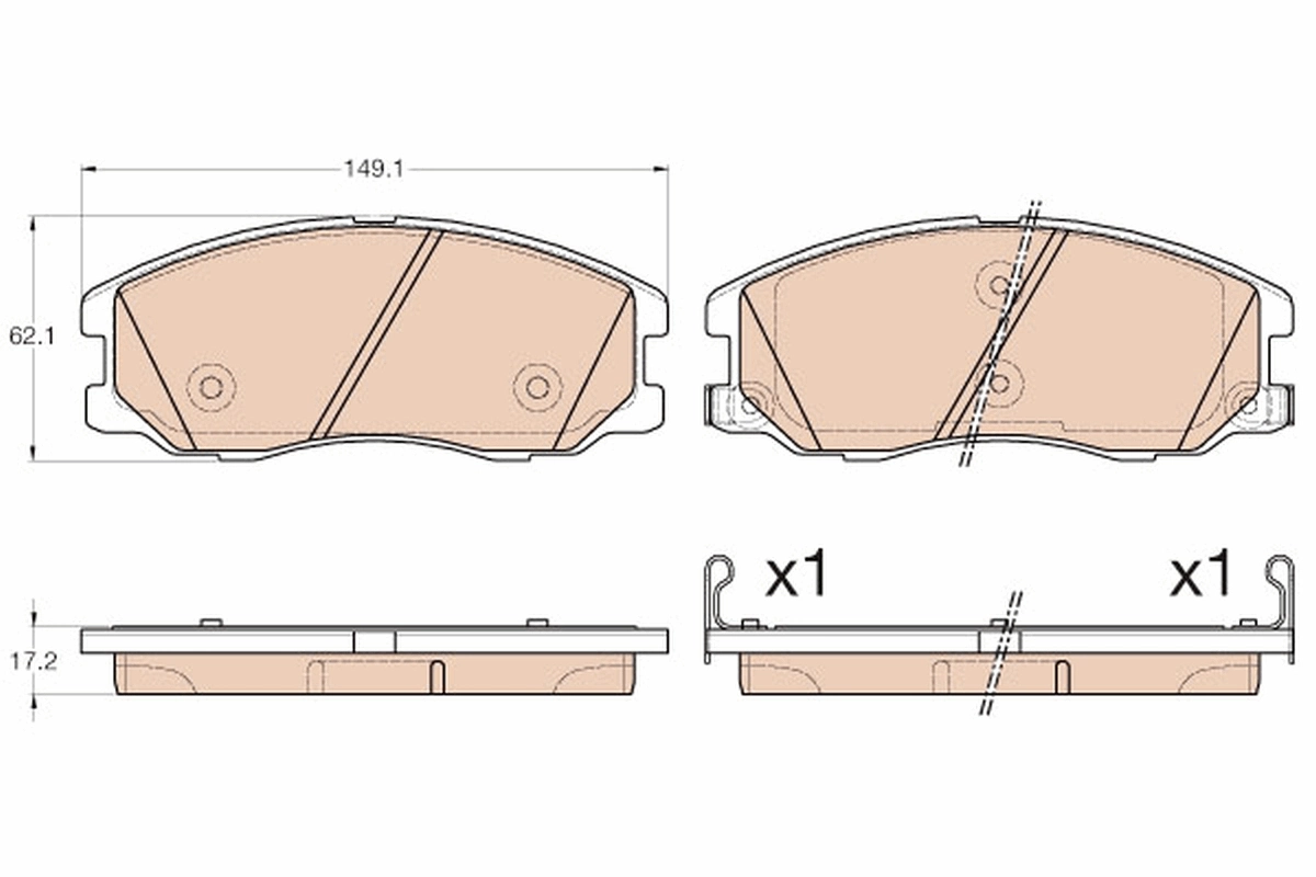 Brake Pad Set, disc brake