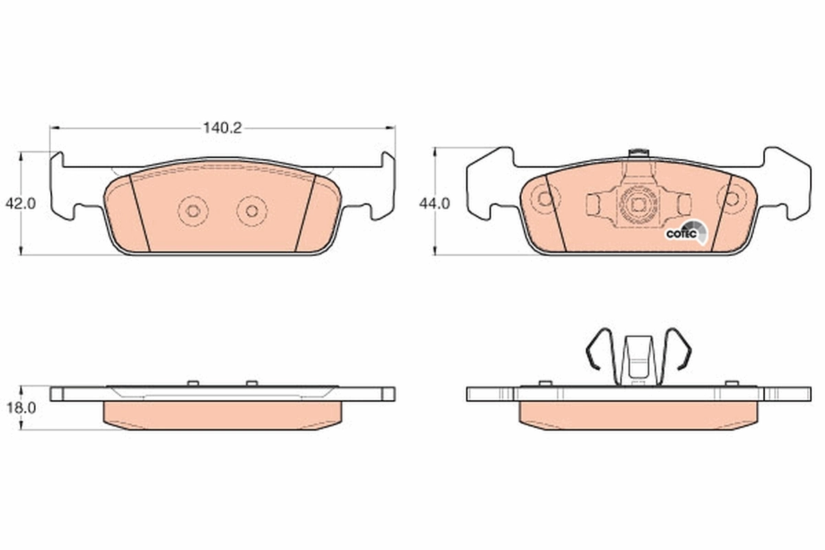 Brake Pad Set, disc brake