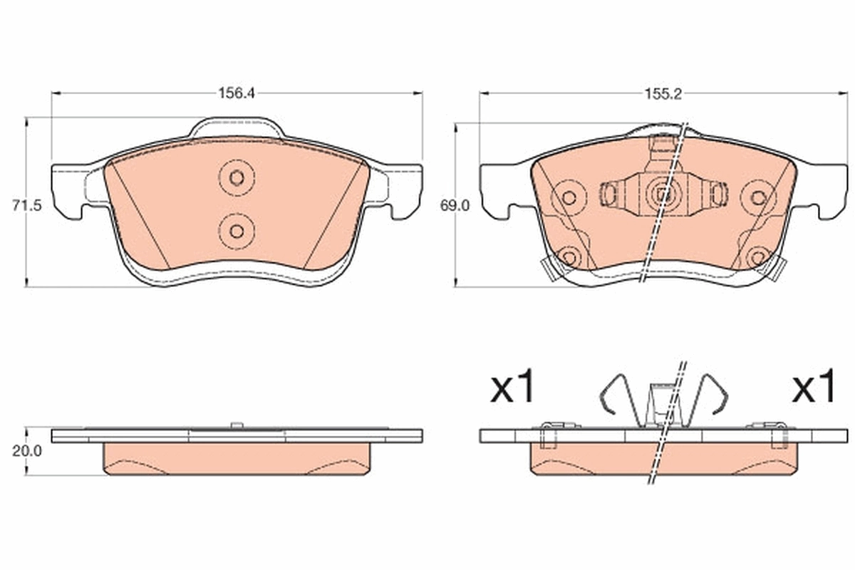 Brake Pad Set, disc brake