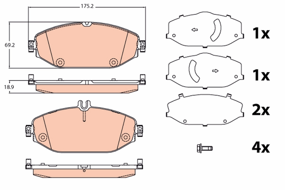 Brake Pad Set, disc brake