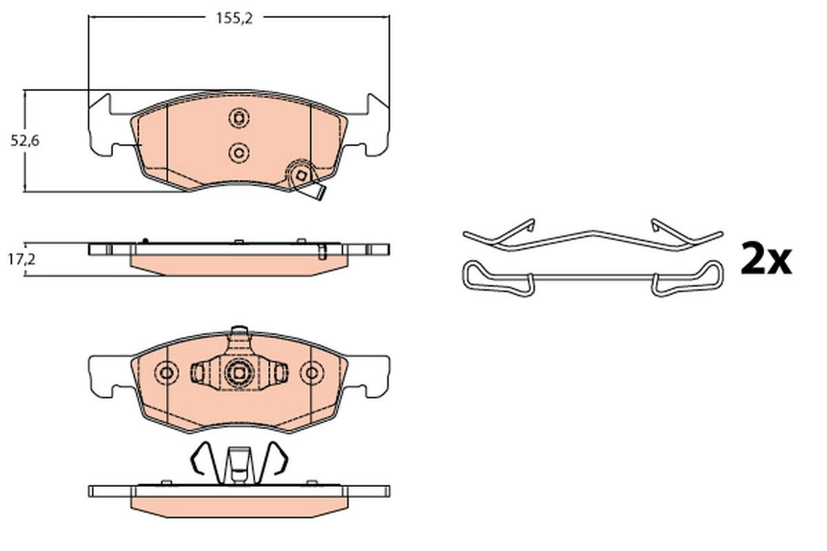 Brake Pad Set, disc brake