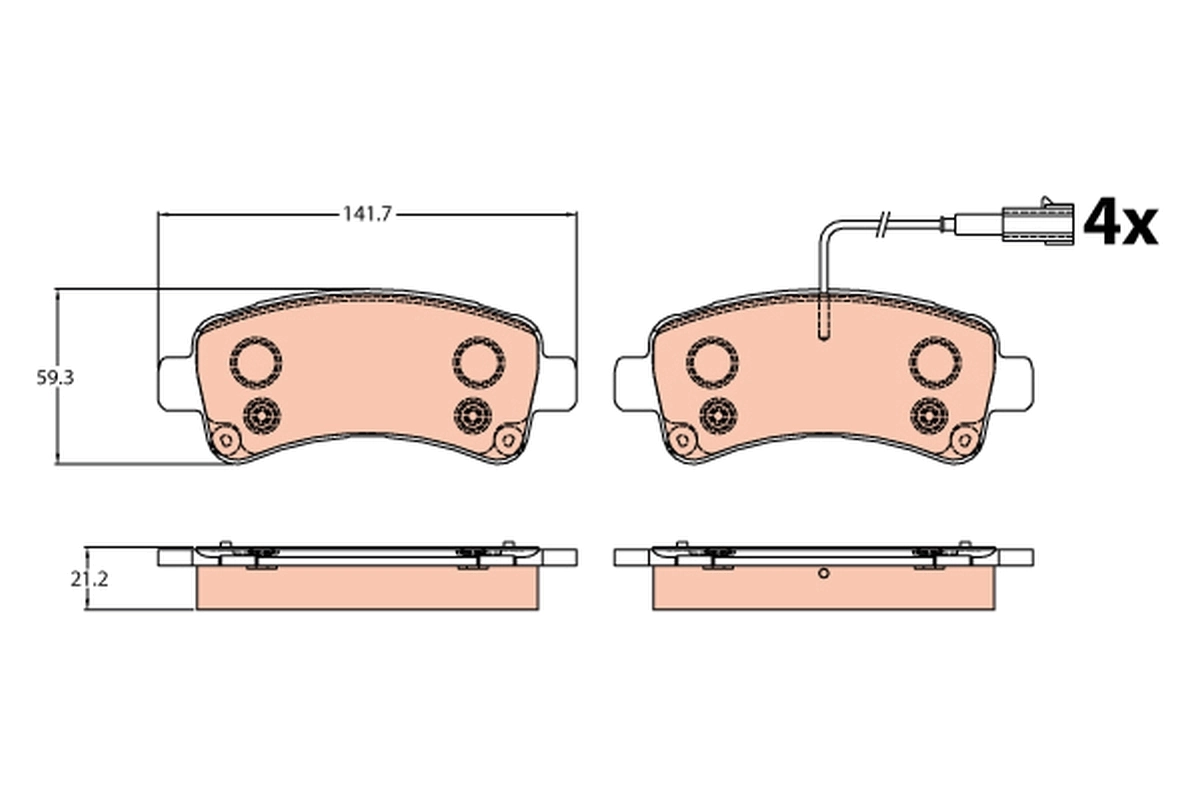 Brake Pad Set, disc brake