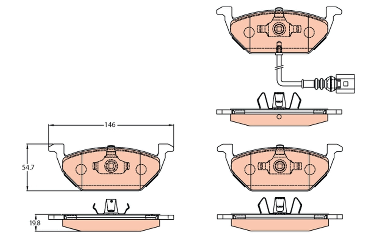 Brake Pad Set, disc brake