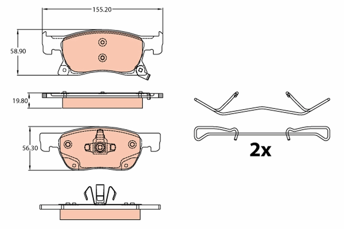 Brake Pad Set, disc brake