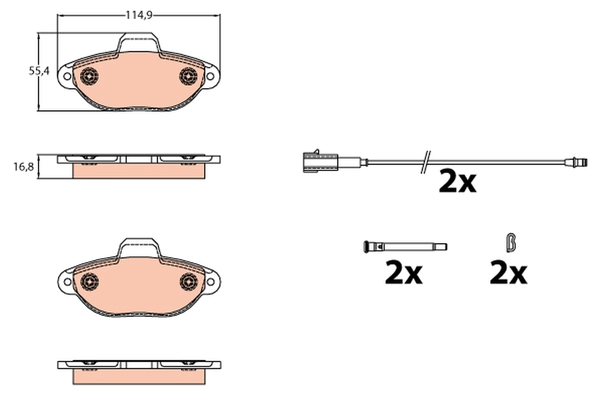 Brake Pad Set, disc brake