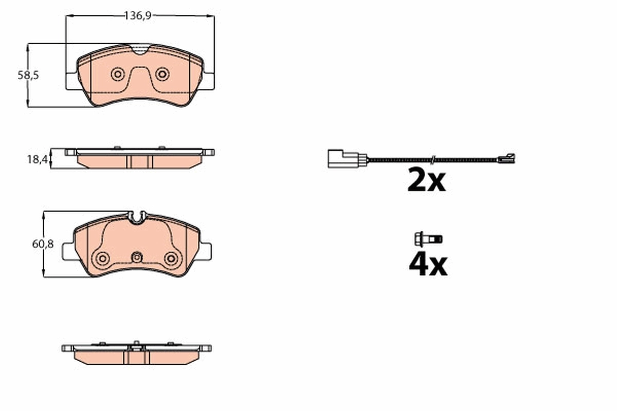 Brake Pad Set, disc brake