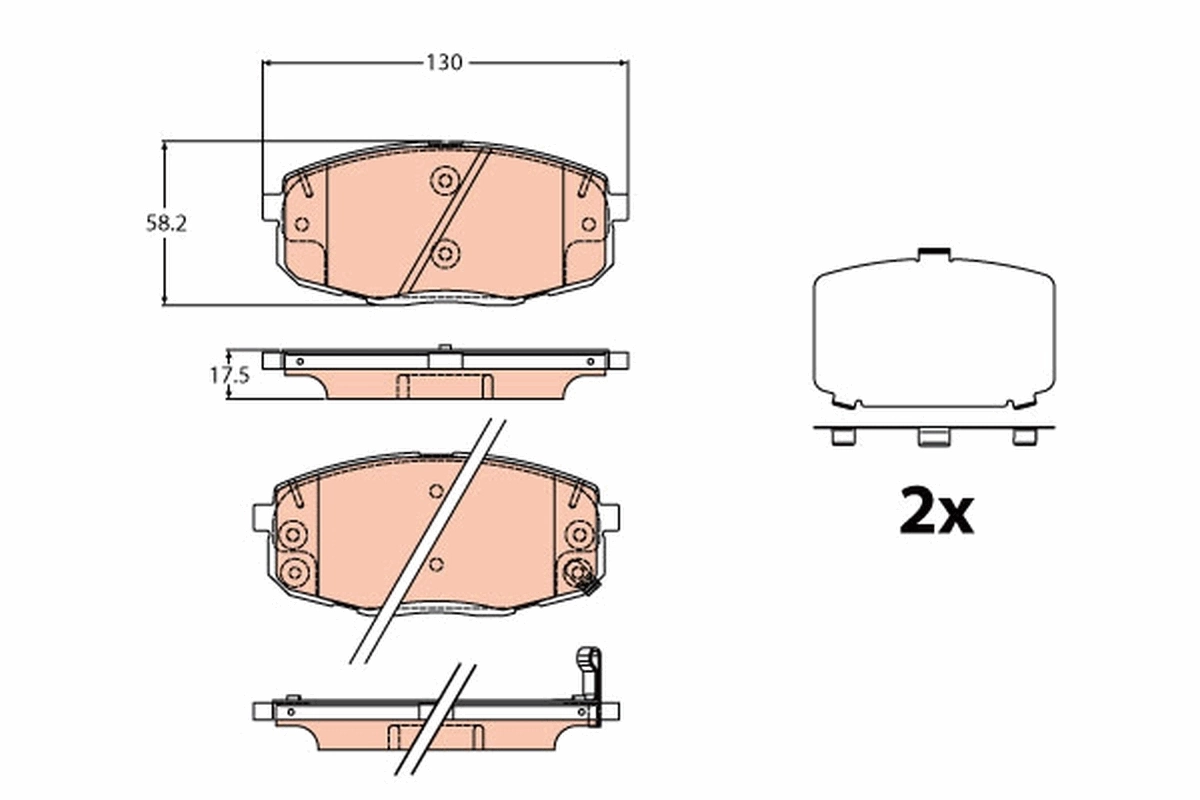 Brake Pad Set, disc brake