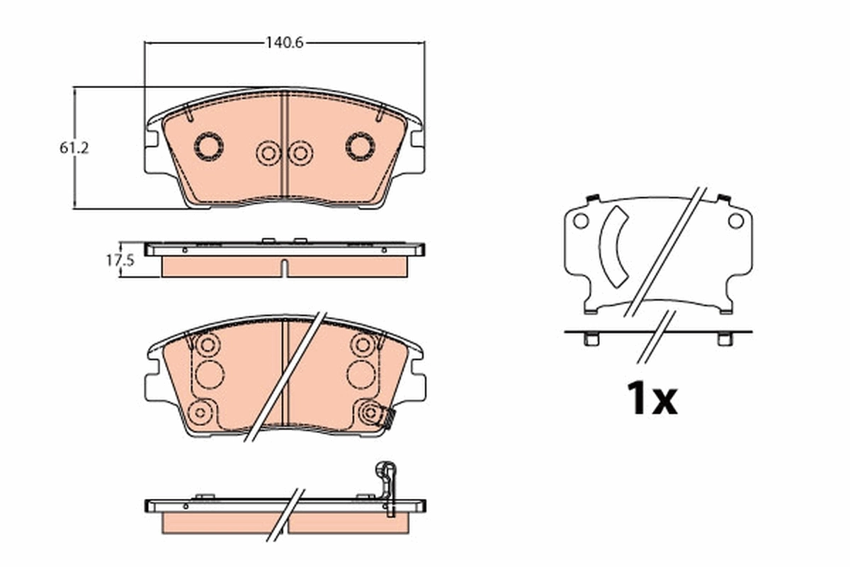 Brake Pad Set, disc brake