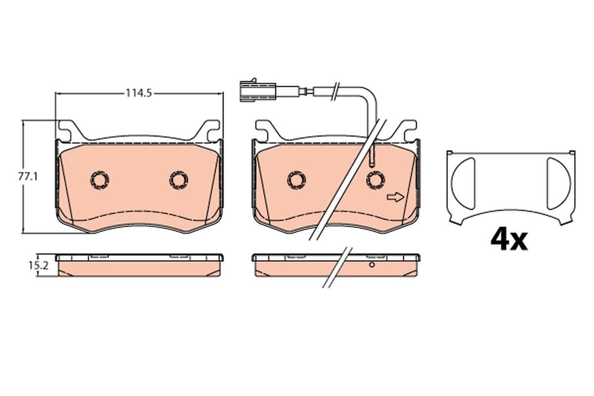 Brake Pad Set, disc brake
