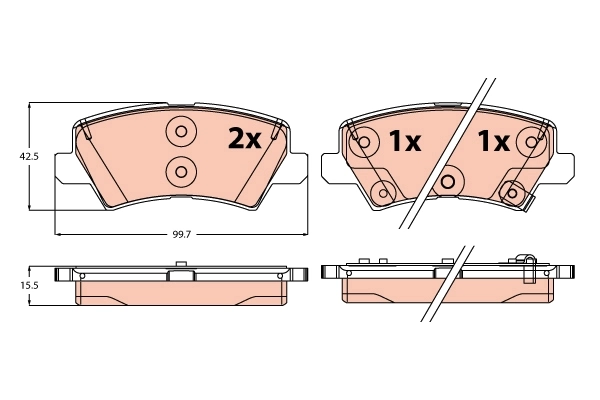 Brake Pad Set, disc brake