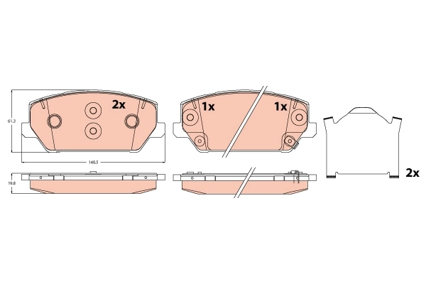 Brake Pad Set, disc brake