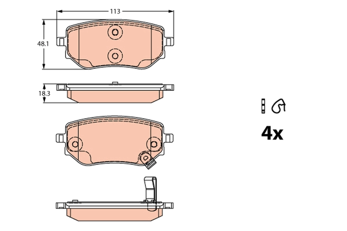 Brake Pad Set, disc brake
