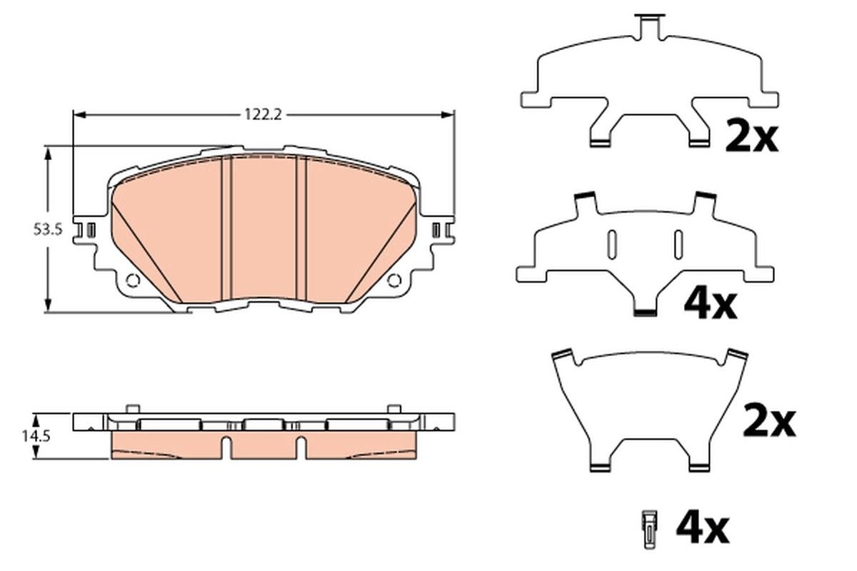 Brake Pad Set, disc brake