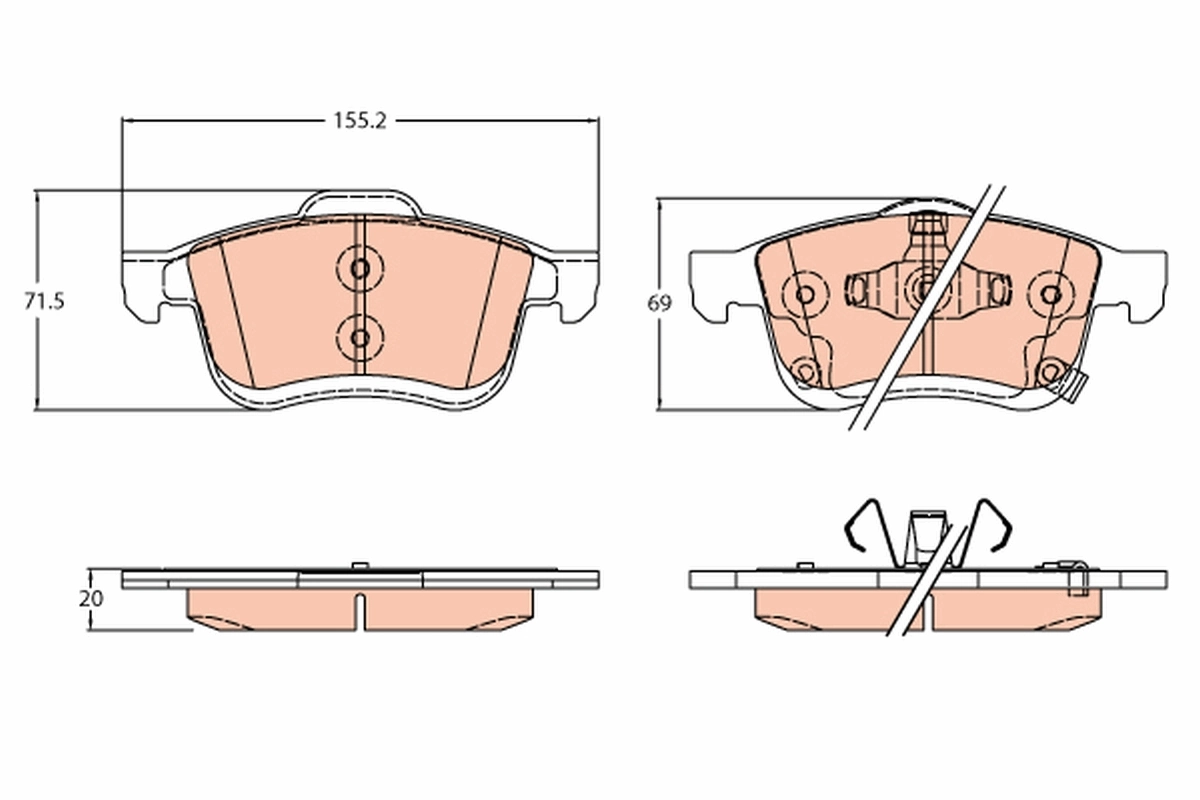 Brake Pad Set, disc brake