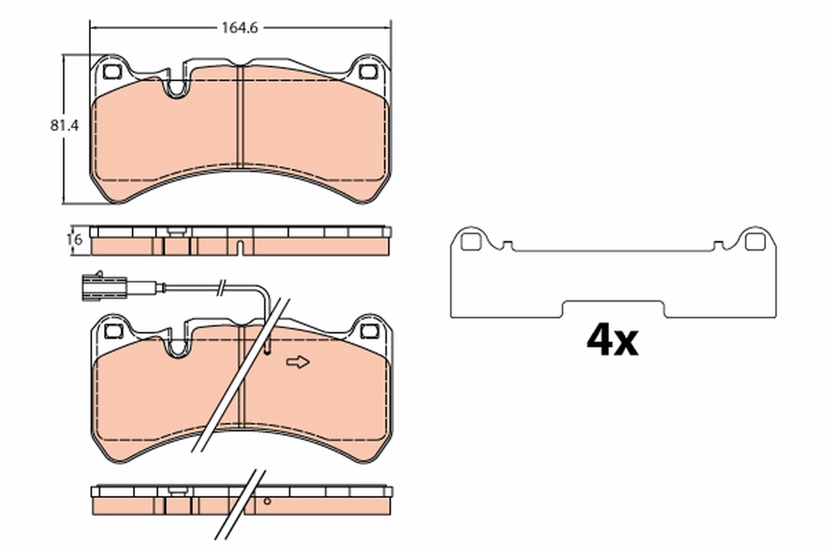 Brake Pad Set, disc brake