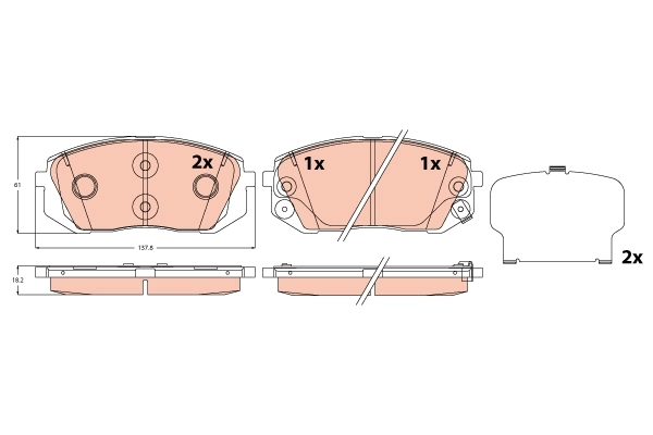 Brake Pad Set, disc brake