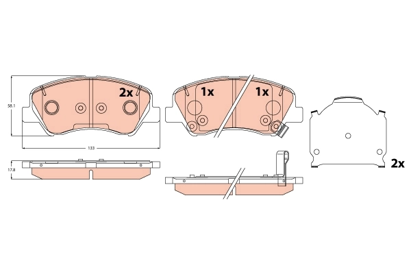Brake Pad Set, disc brake