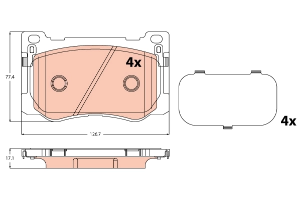Brake Pad Set, disc brake