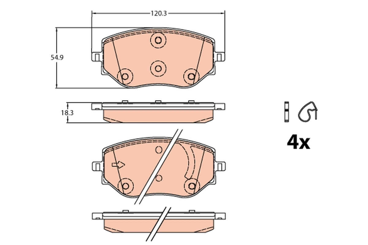 Brake Pad Set, disc brake