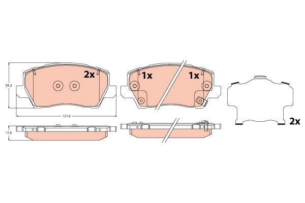 Brake Pad Set, disc brake