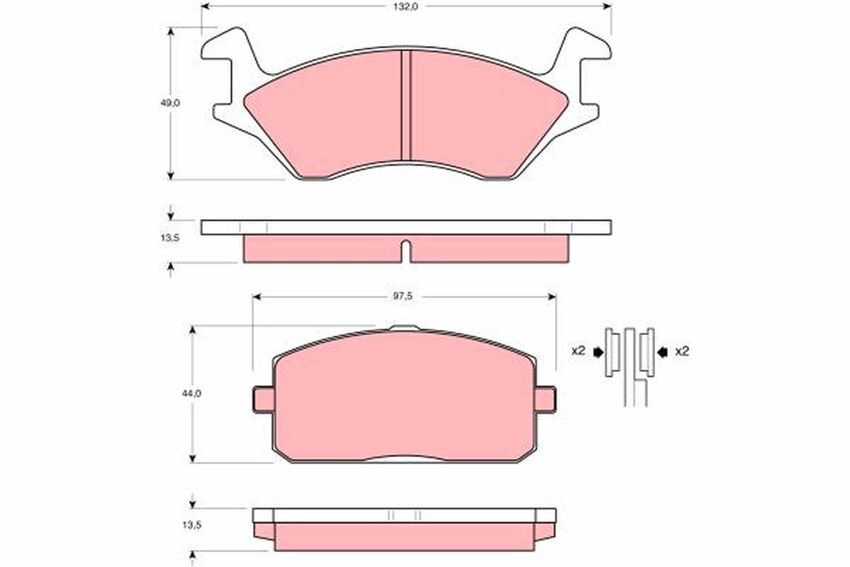 Brake Pad Set, disc brake