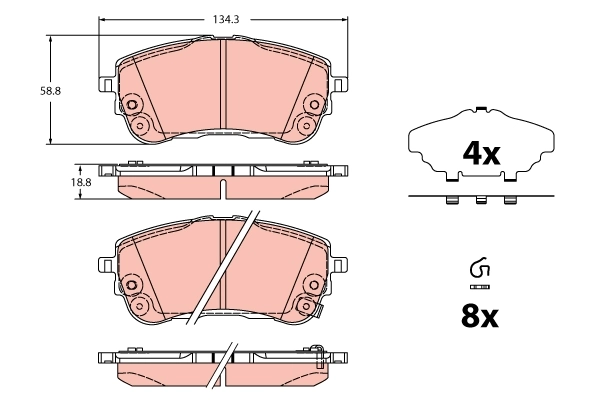 Brake Pad Set, disc brake