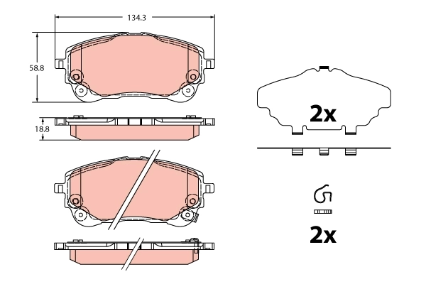 Brake Pad Set, disc brake