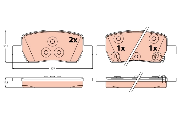 Brake Pad Set, disc brake
